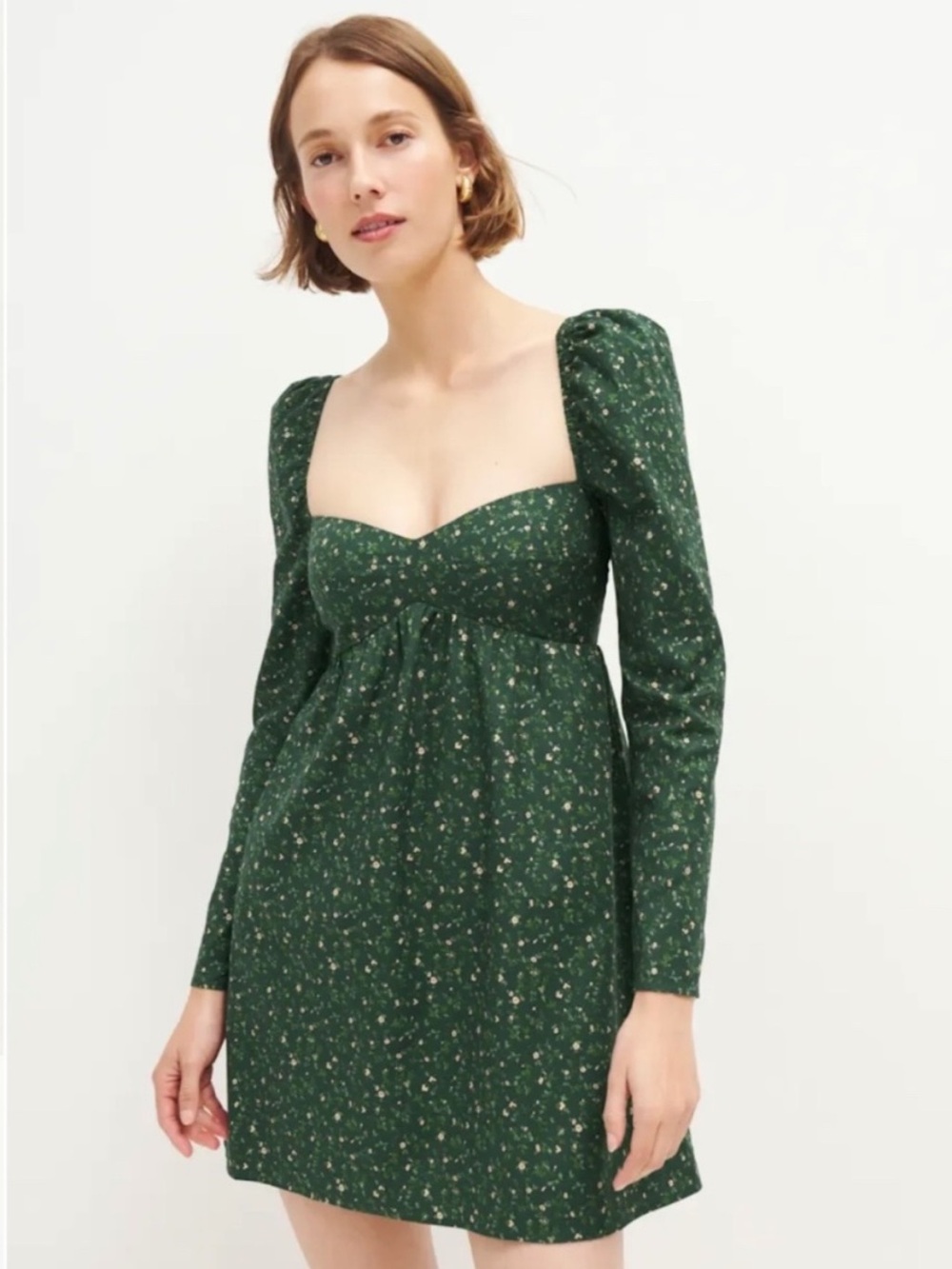 Reformation Kenzi Dress in Coriander